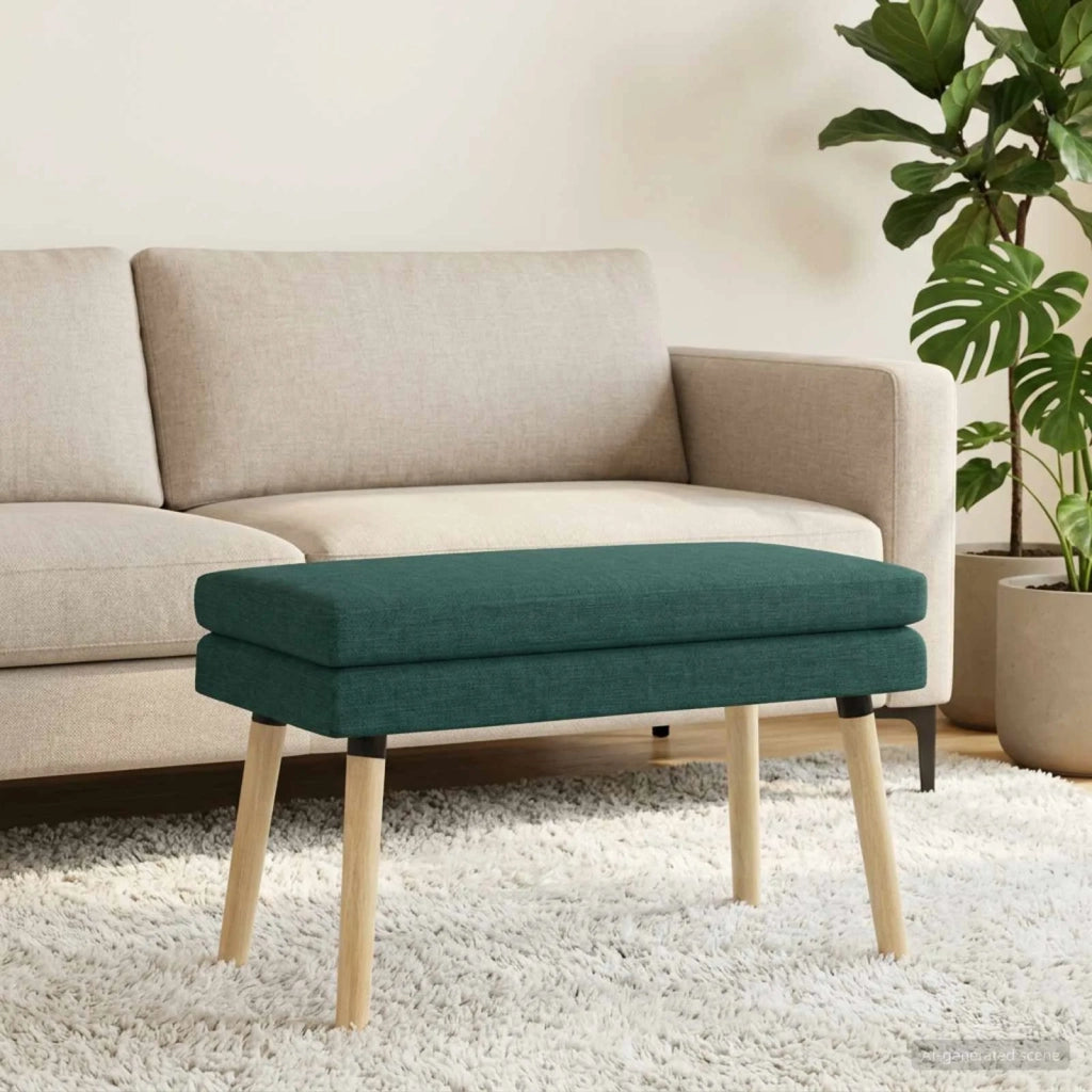 Panchina a doppio strato Verde Scuro 80 x 40 x 47 cm Tessuto 42038436