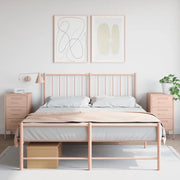 vidaXL Comodini 2 pz Rosa 36x39x68 cm in Acciaio