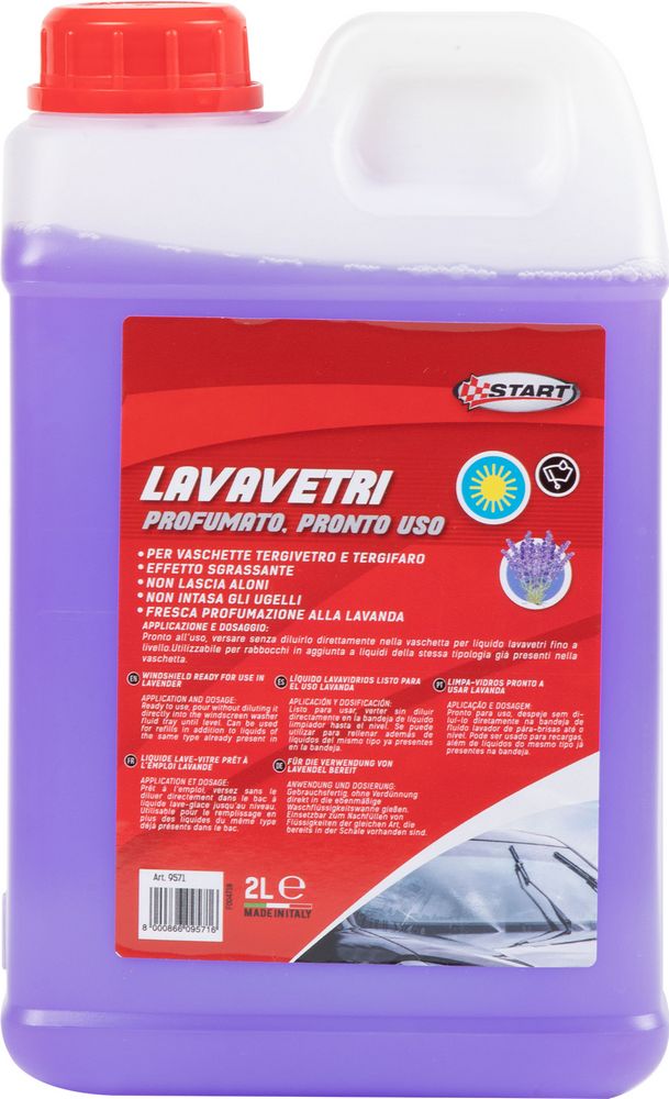 Liquido tergivetro profumato alla lavanda 2L effetto sgrassante