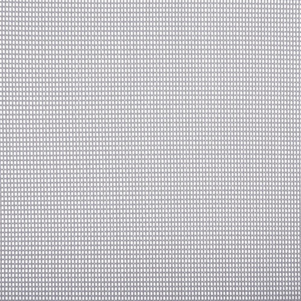 Set di 6 sedie da giardino in tessuto grigio struttura in alluminio bianco pieghevole reclinabile