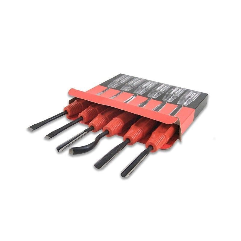 Corradi Sgorbie Assortite 6 Pezzi con Manico 2470
