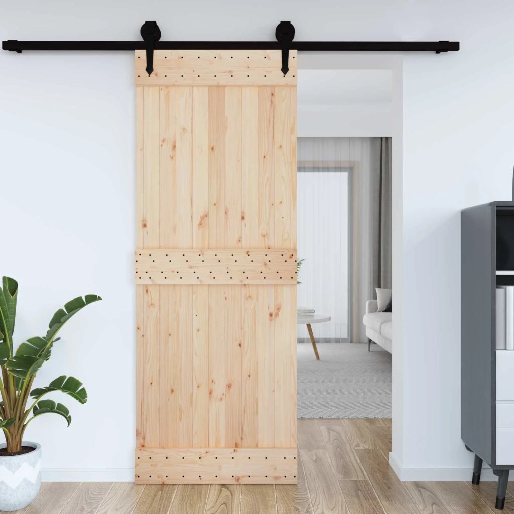 Porta NARVIK Naturale 85 x 210 cm Legno di pino solido 42047084
