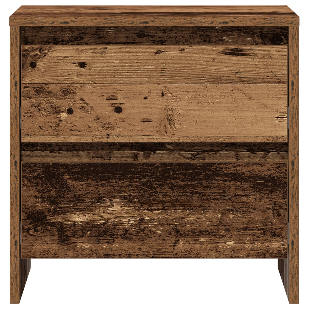 Comodino 2 pcs Legno Vecchio 45x34x44,5 cm Legno Ingegnerizzato