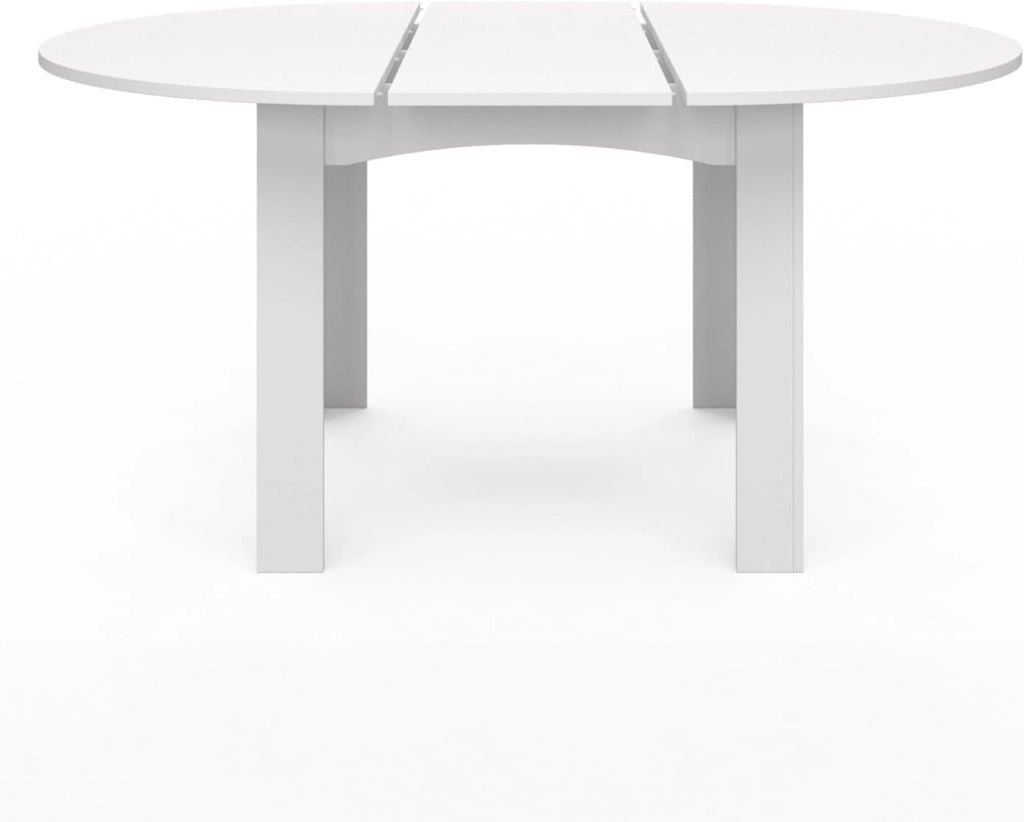 DONA mesa de comedor redonda extensible 4-8 personas blanco 110-150 cm