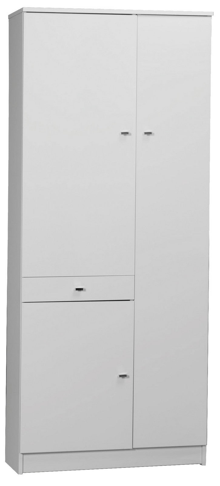 mobile 3 ante +1 cassetto 77x34x183 bianco laccato 323tl cod:ferx.95729