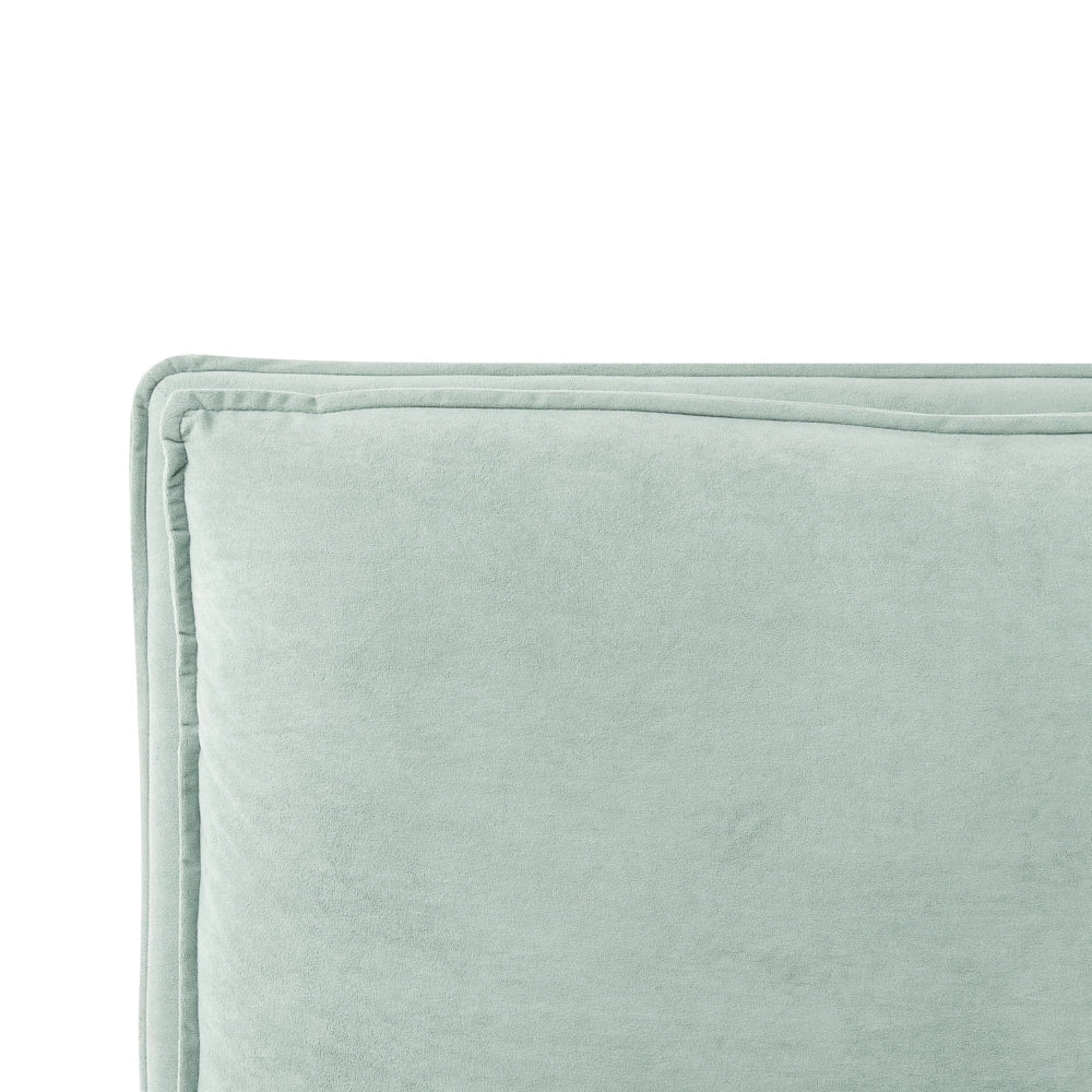 Letto matrimoniale colore verde menta con vano contenitore 160 x 200 cm camera da letto moderna