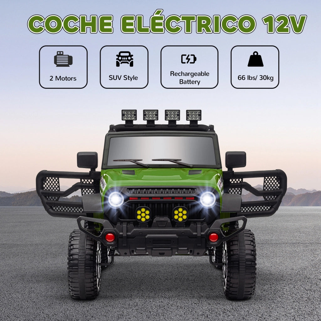Auto Bambini Elettrica Verde con Telecomando ¨C zephmum ¨C Verde 12V
