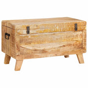 Scatola di Stoccaggio 70 x 35 x 40 cm legno massello di mango 4104571