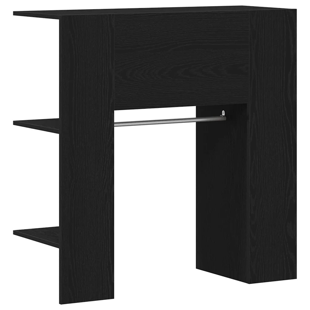 Armadio per corridoio con porta Rovere Nero 97,5 x 37 x 99 cm 862791