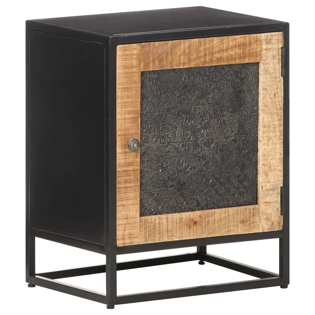 Comodino 40x30x50 cm in Legno di Mango Grezzo cod mxl 30162