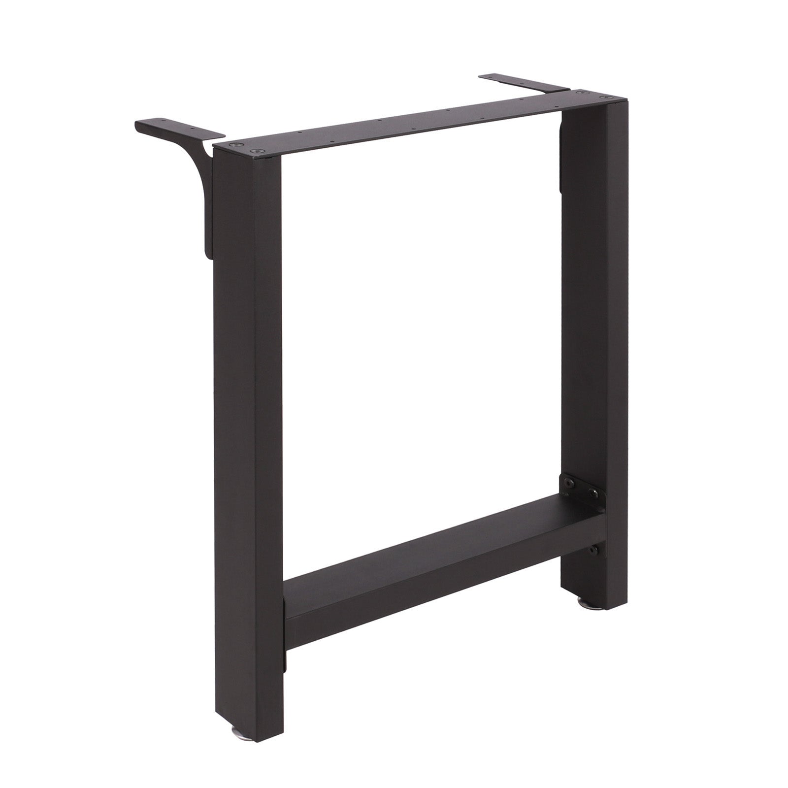 Base per tavolo 60x72 cm verniciatura a polvere in nero Gambe quadrate tavolino