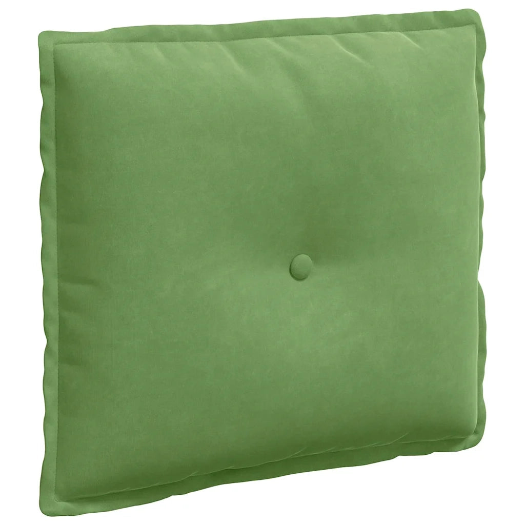 Cuscino per Schiena | Cuscino dorsale Verde chiaro 50 x 45 cm Tessuto in Cords