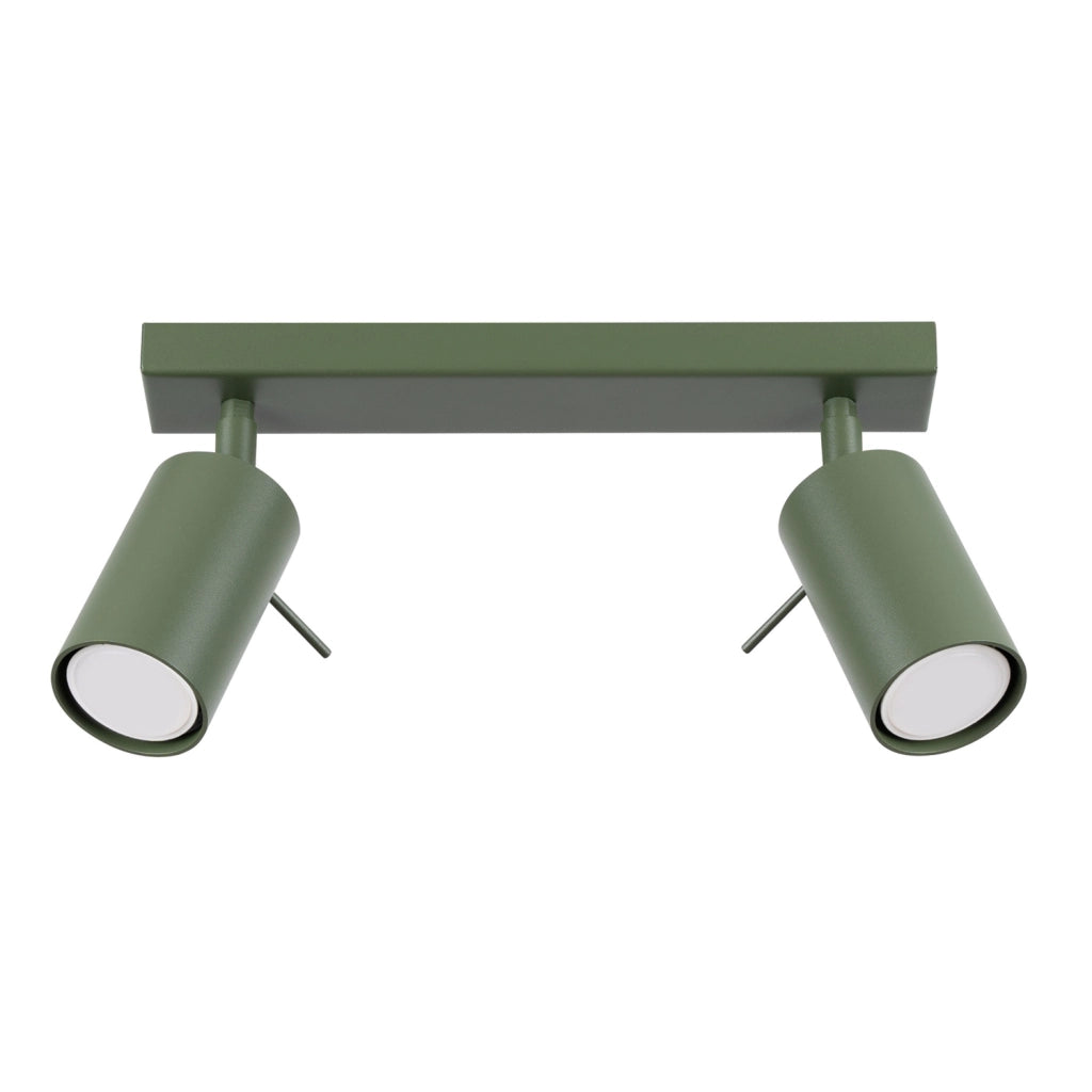 Plafoniera TORQUE Pure Lume verde oliva 30cm 2 spot GU10