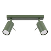 Plafoniera TORQUE Pure Lume verde oliva 30cm 2 spot GU10