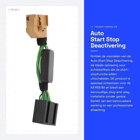 Modulo di Avviamento e Arresto - Azionamento Facile - Plug and Play - Professionale - Affidabile - Adatto per A3 RS3 8V - ABS Metallo - Modulo di Avviamento e Arresto