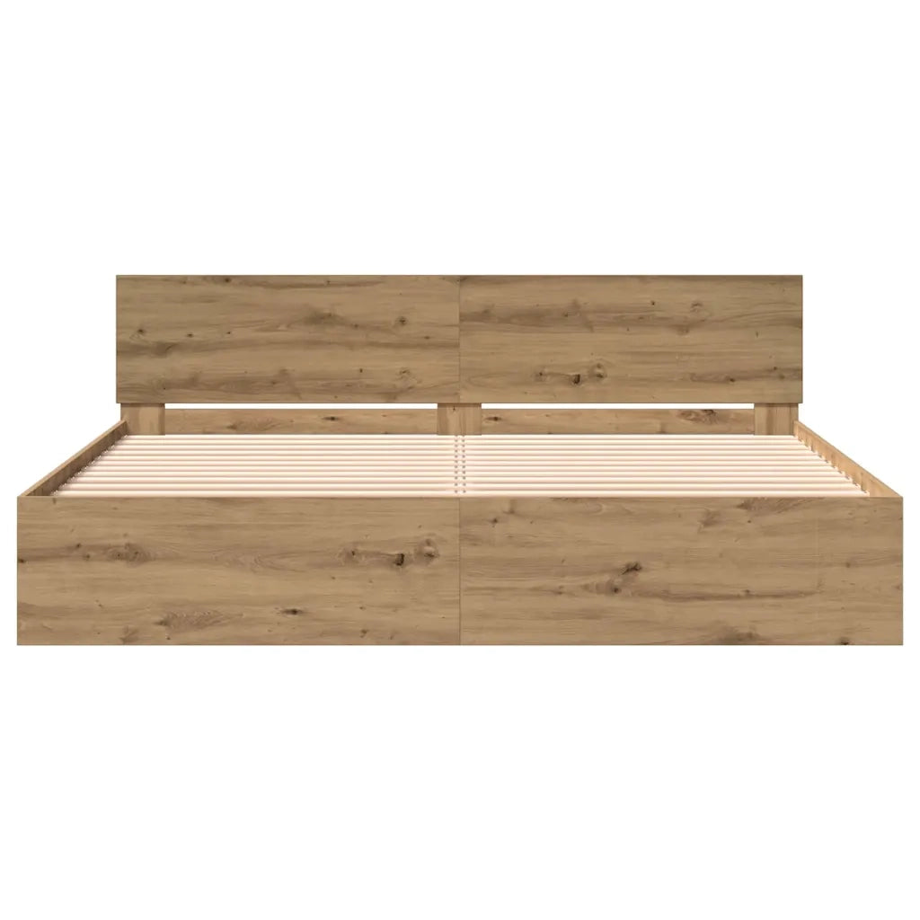Struttura del letto Rovere artigianale 203 x 185 x 70 cm 3378500