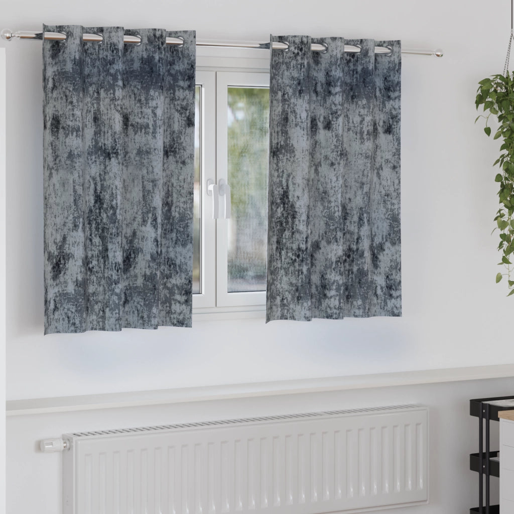Tende Grigio Argento Grigio Argento Poliestere 140 x 140 cm