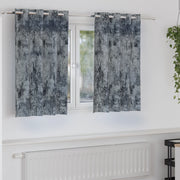 Tende Grigio Argento Grigio Argento Poliestere 140 x 140 cm