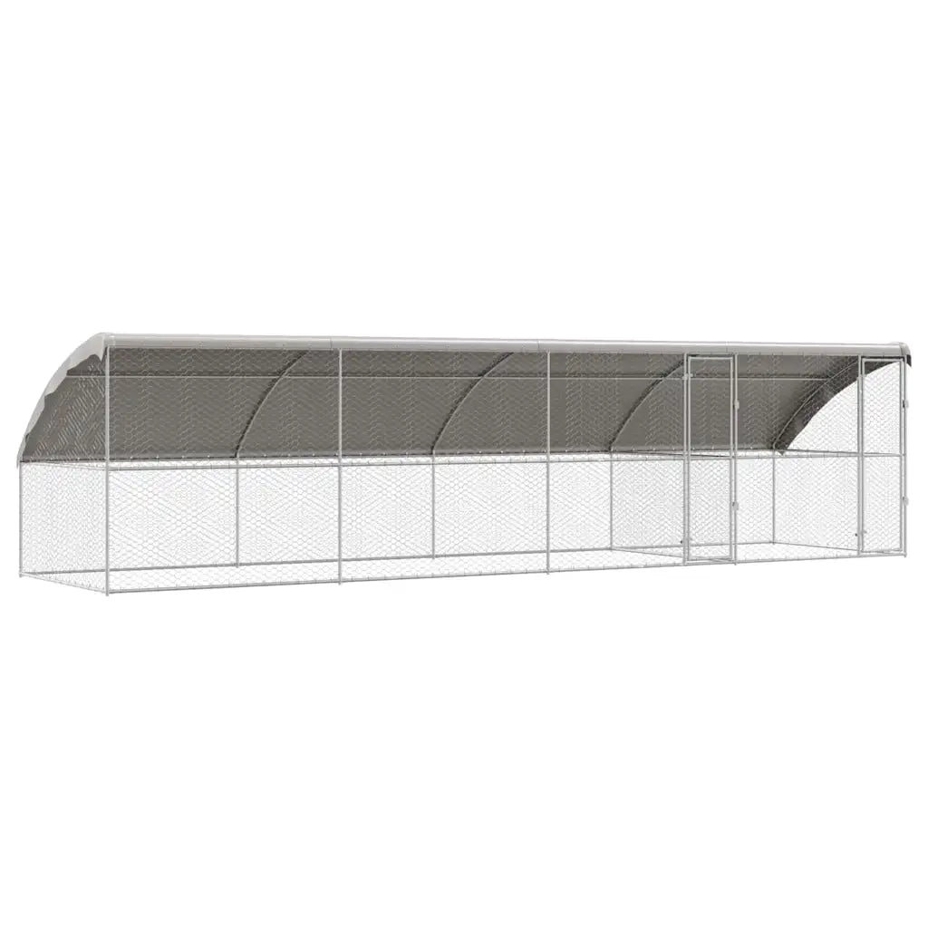 Cuccia per cani 4 pcs Argento 8 x 2 x 2 m Acciaio zincato 3368332