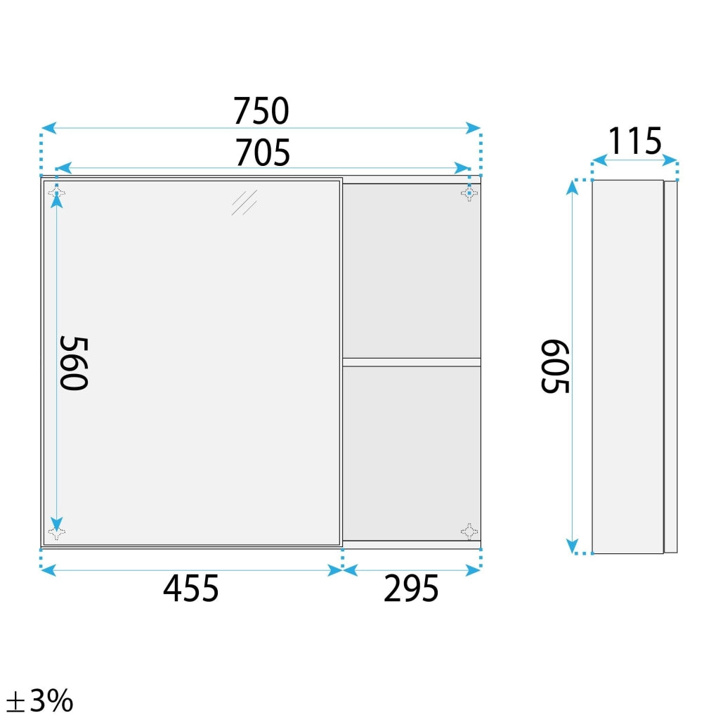 Set Di Mobili Da Bagno Con Lavabo Denver 80cm Grey