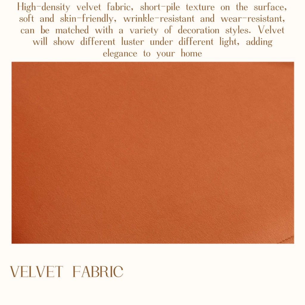 Poltrona Girevole 360¡ã in Velluto con Schienale Aperto ¨C MINIMAL ¨C Arancione
