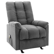 Poltrona Massaggiante Reclinabile Grigio Chiaro in Tessuto cod mxl 31849