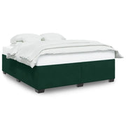 Letto matrimoniale | Letto per adulti | Giroletto senza Materasso Verde Scuro 200x200 cm in Velluto