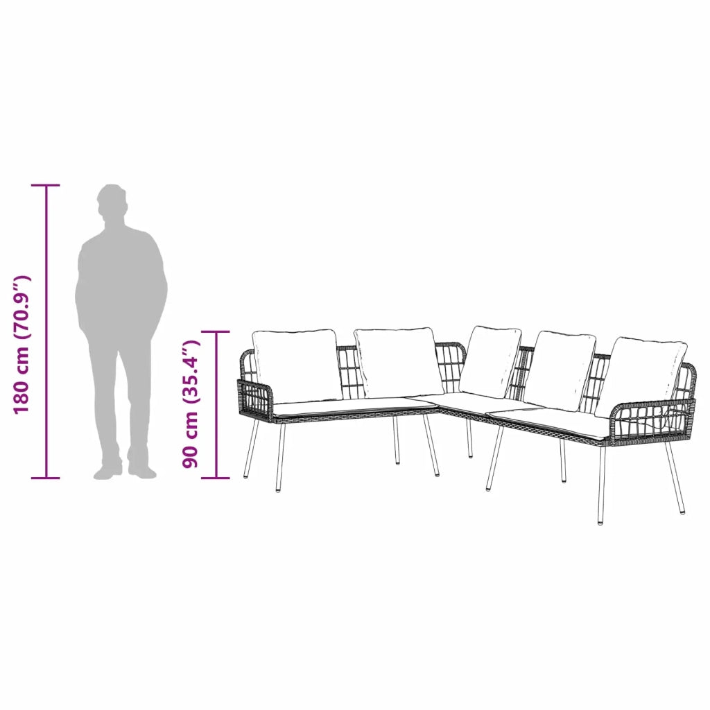 Divano con cuscino-Sofa con cuscino-Divanetto Grigio x Metallo