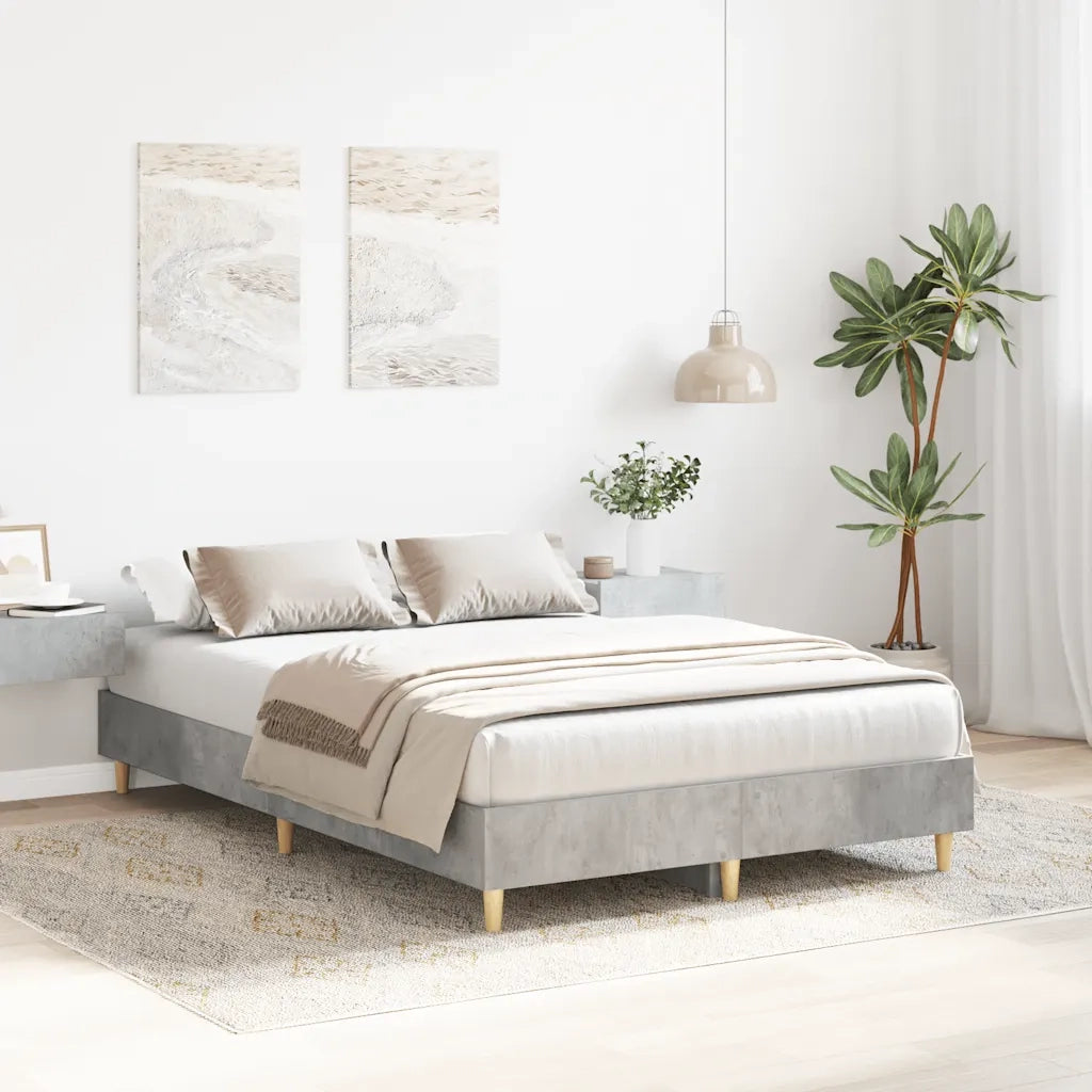 Giroletto senza Materasso Grigio Cemento 135x190 cm Truciolato 861069