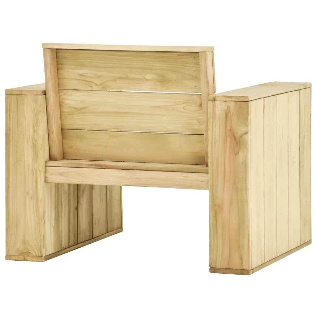 Set di mobili da giardino mobili da esterno set da 4 pezzi legno di pino impregnato 02_0016224