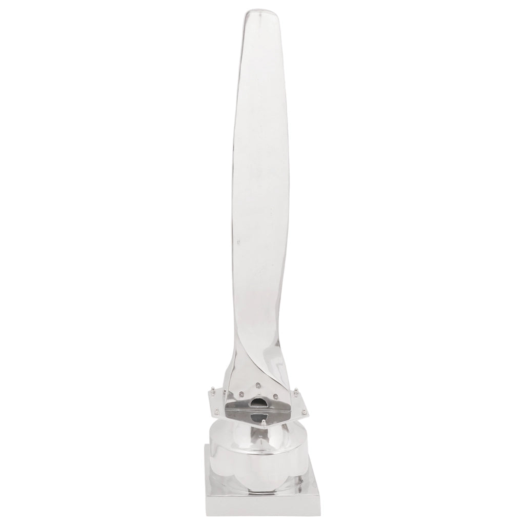 Scultura Argento 26x26x110 cm Mezzo Elica