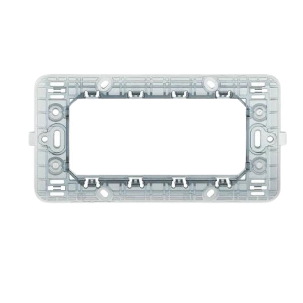 Supporto per placche compatibili con bticino matix vari formati modulo *** numero posti 4 posti, confezione 1