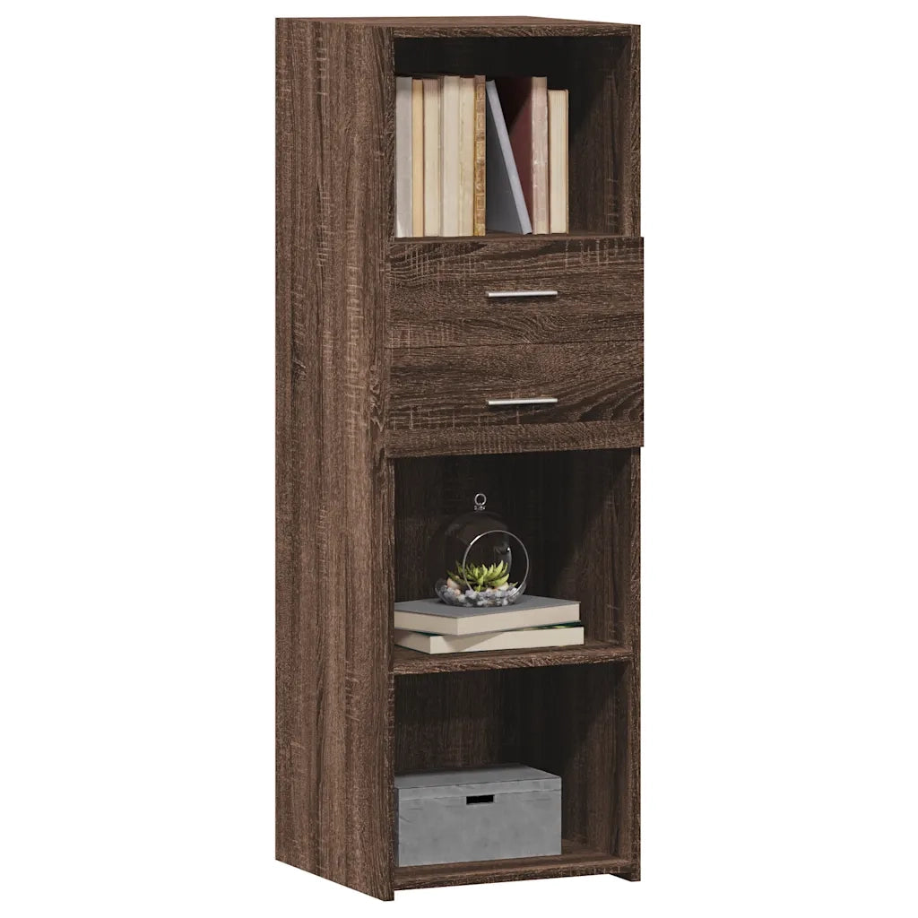 Credenza-Buffet-Armadio da cucina Rovere Marrone 40x42,5x124 cm in Legno Multistrato