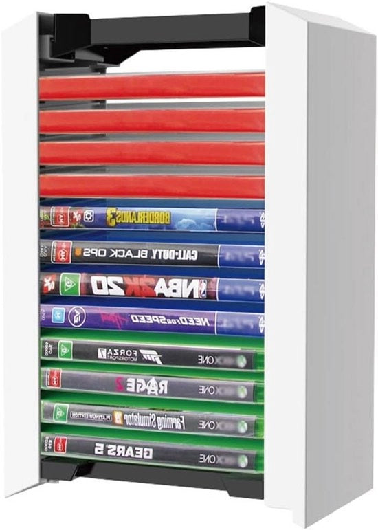 Casella di archiviazione per dischi di gioco PS5 per 12 dischi