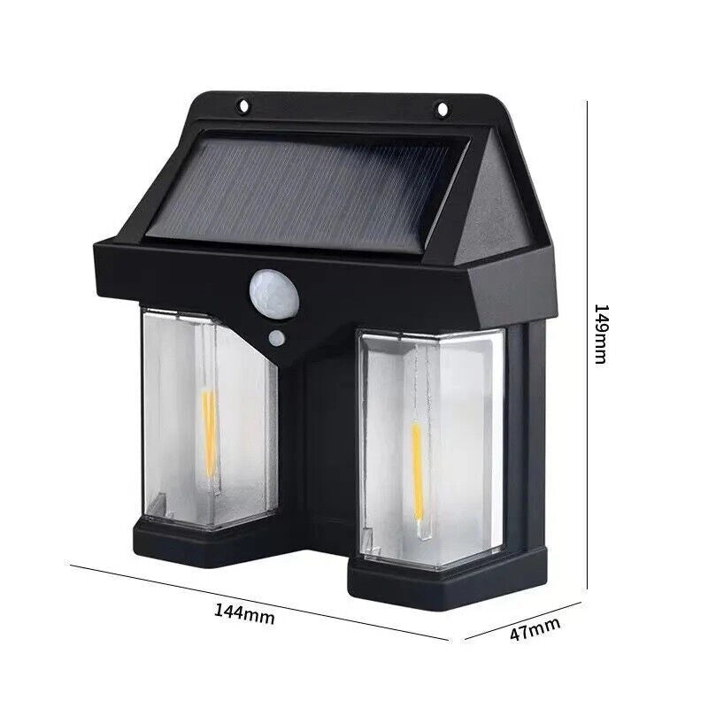 Lampada luce faretto solare faro esterno sensore movimento luce calda CL-228