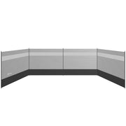 Paravento pieghevole da giardino ¨C zephmum ¨C grigio 725x140 cm