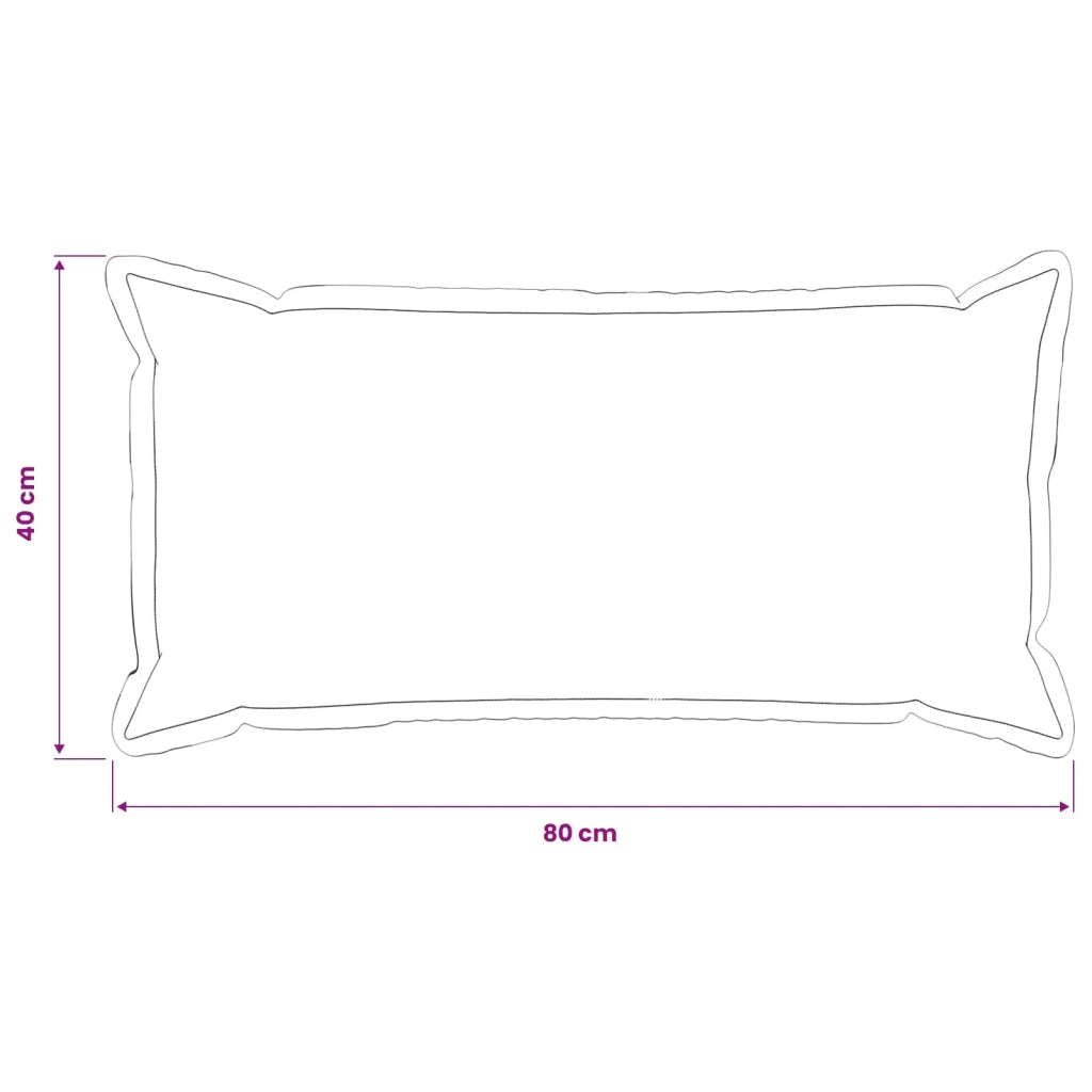 Federa 6 pcs HOUTEN Grigio Chiaro 40 x 80 cm Bouclé 918203
