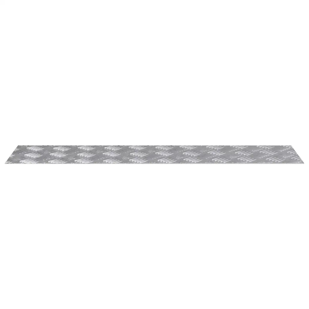 Gradini per Scale 4 pz | Tappetini per scale autoadesivi Argento 100 x 25 cm Alluminio