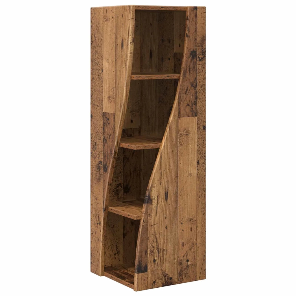 Mobile angolare 32x32x102cm Legno ingegnerizzato Legno vecchio 889863