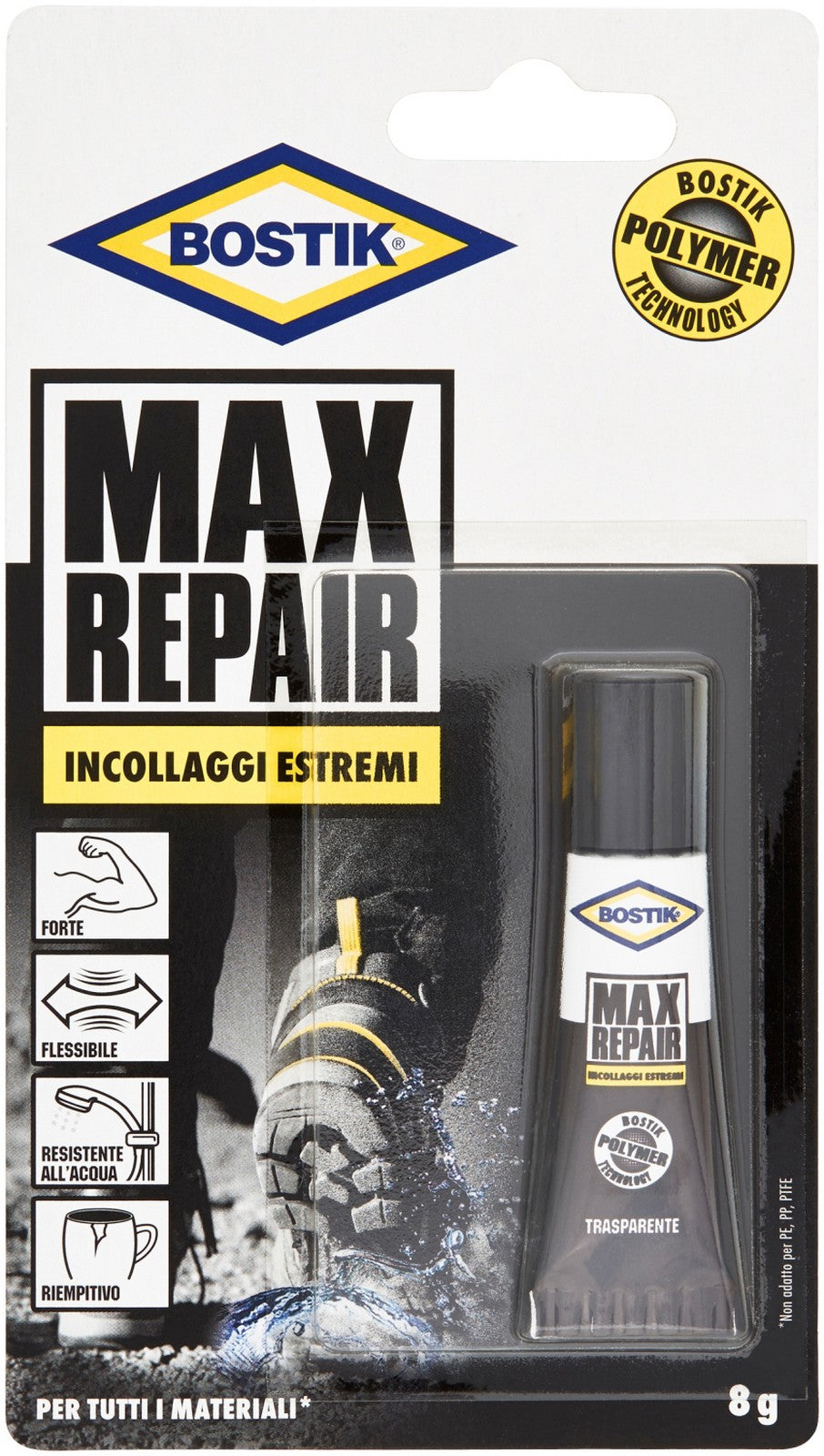 bostik colla max repair gr 8 adesivo per riparazioni universali cod:ferx.95782