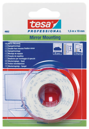 nastro biadesivo x specchi e oggetti pesanti tesa ml 1,5x19 mm cod:ferx.95783