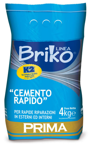 linea briko cemento rapido per riparazioni e stuccatura da kg 4 cod:ferx.95789