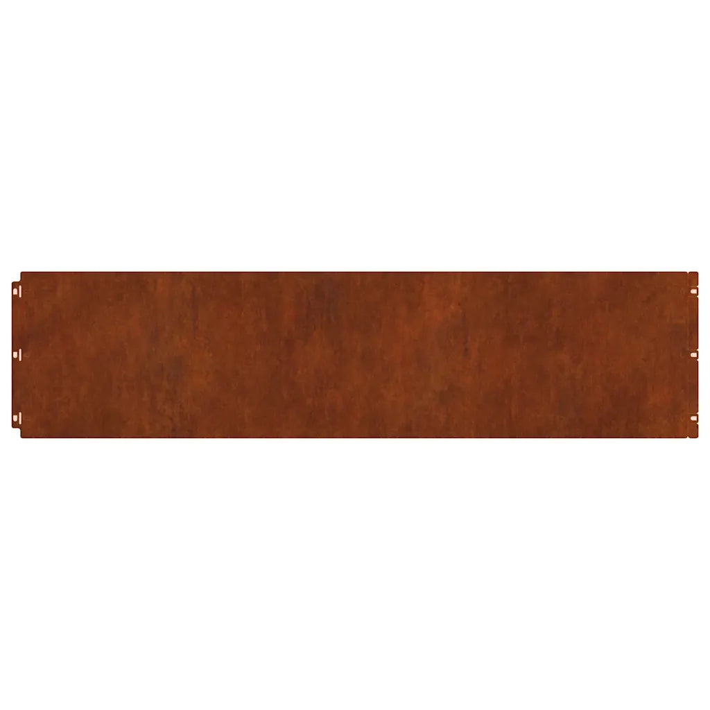 Bordura per Prato 20 pcs 25 x 103 cm Acciaio Corten Ruggine 858325