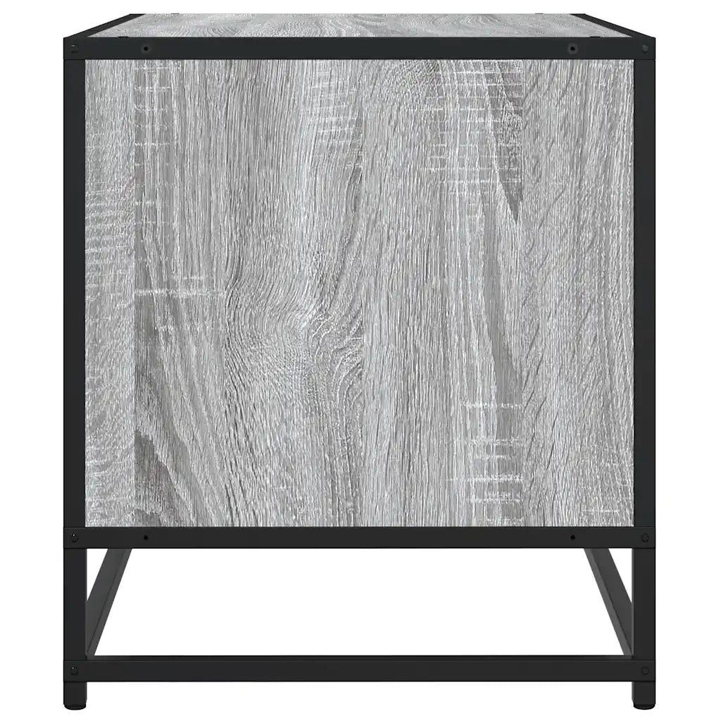 Mobile TV Grigio Sonoma 61x40x46 cm Legno Multistrato e Metallo