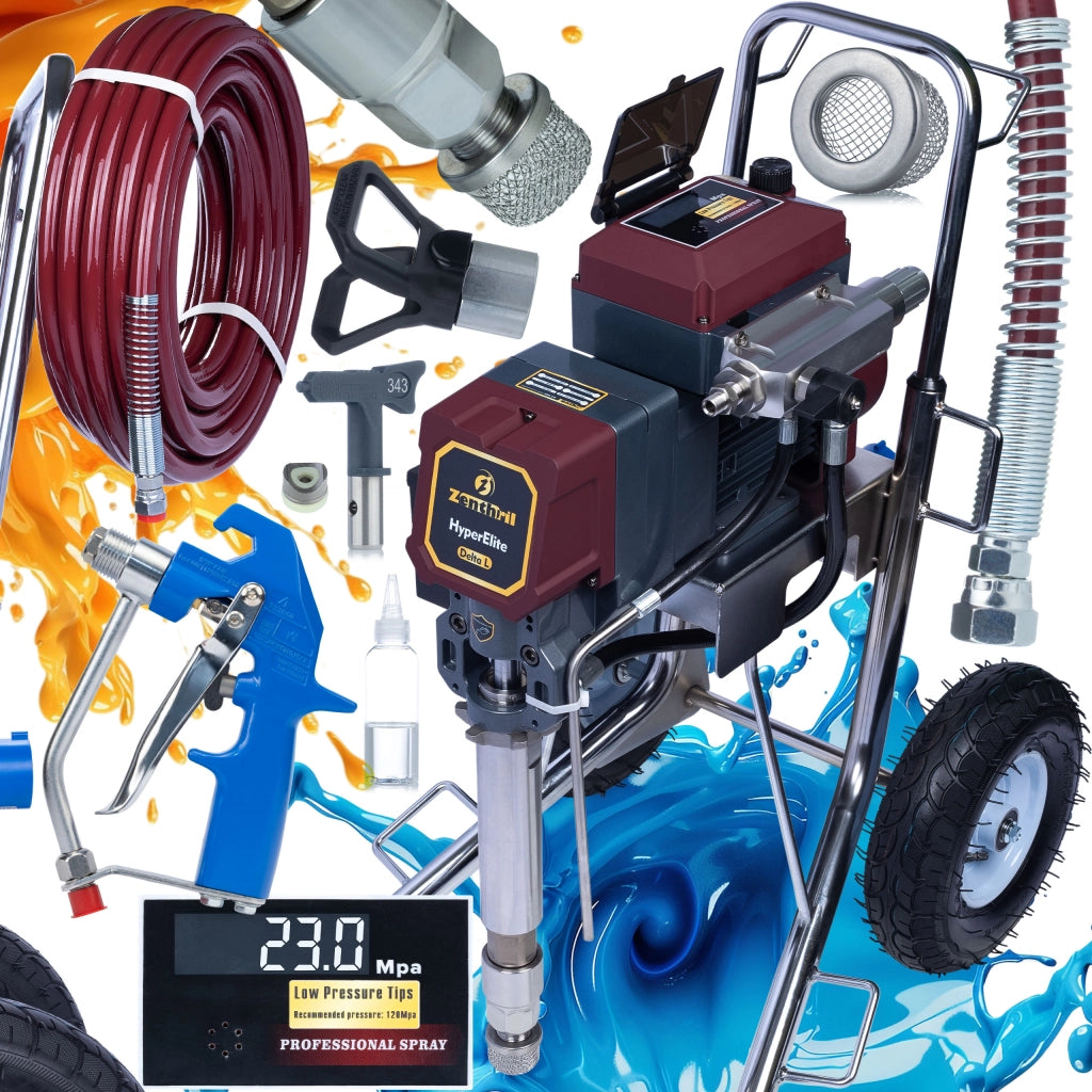 Agitatore Verniciatore Zenthril Delta L – 4000W 23MPa 8L/min | Tecnologia HyperElite | Vernici e Stucchi