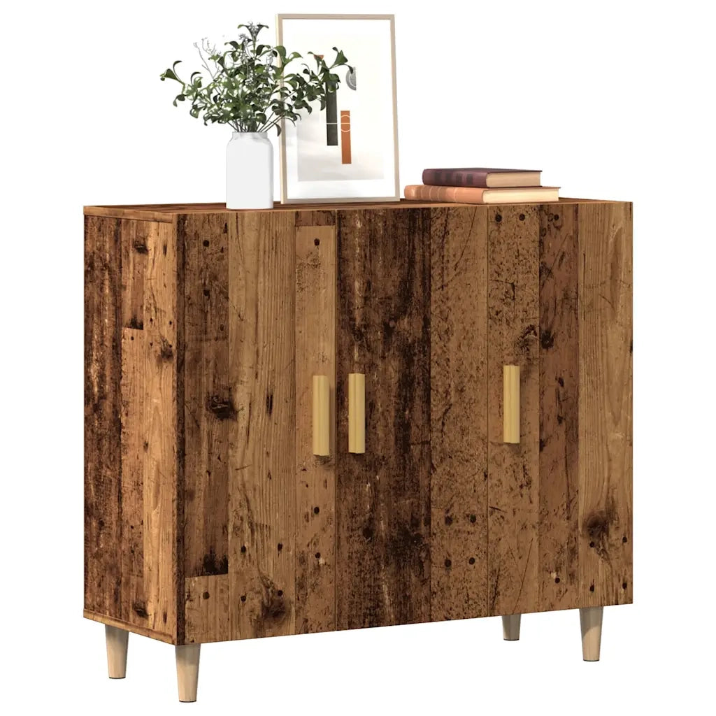 Credenza Legno Antico 90x34x80 cm in Legno Multistrato 856890