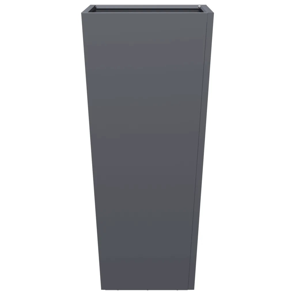 Fioriere da Giardino 2 pz Antracite 35x35x75 cm in Acciaio 851085