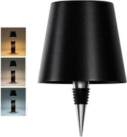 Lampada da parete wireless, illuminazione ricaricabile a 3 colori per bar e ristoranti - nero