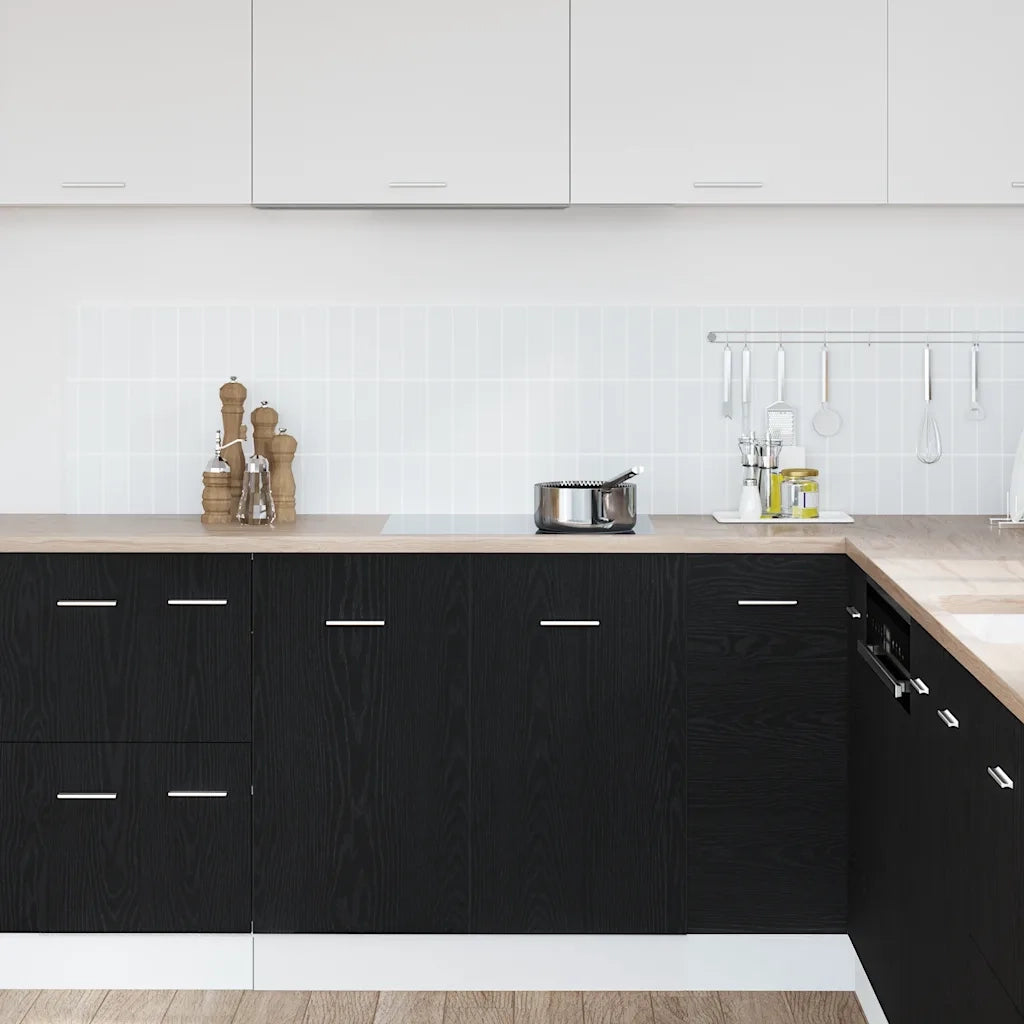 Mobile Sotto Lavello Rovere Nero 80x46x81,5 cm Legno Ingegnerizzato 863227