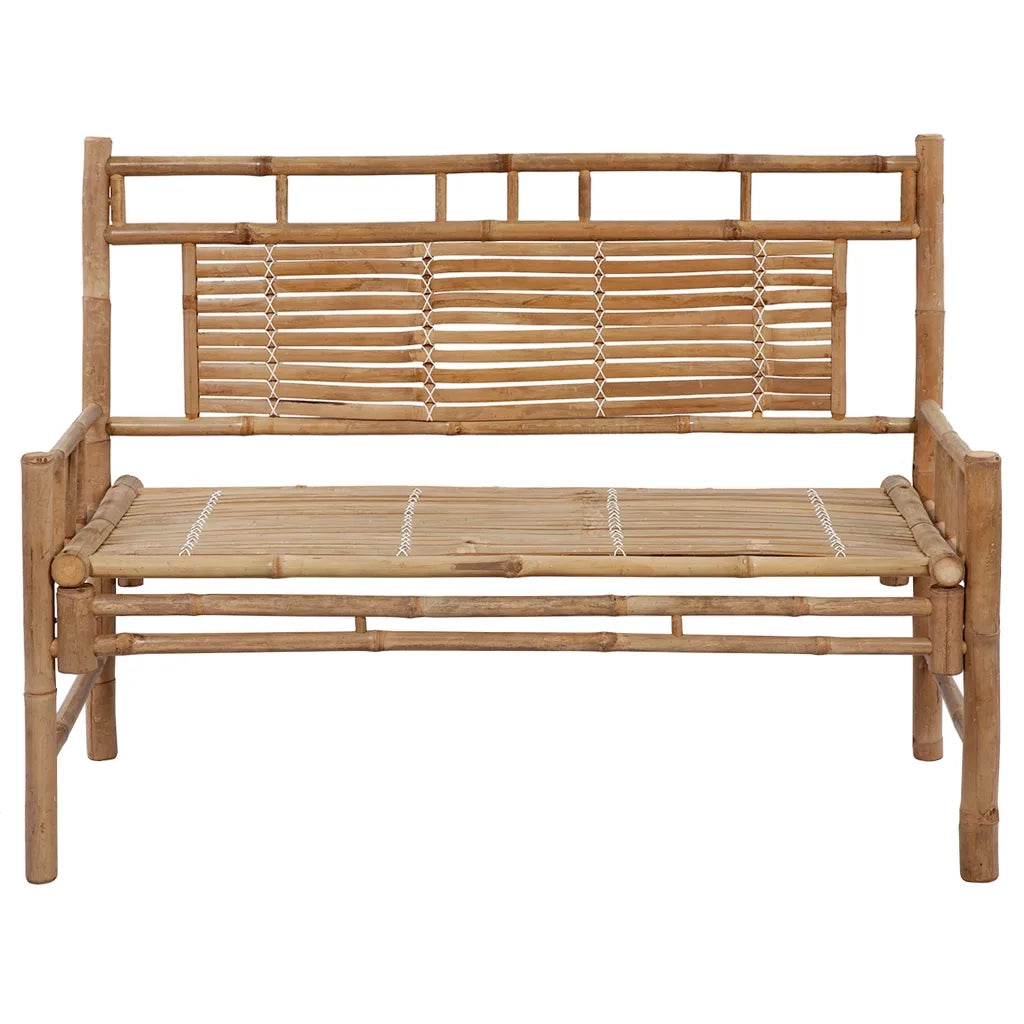 Panchina da Giardino con Cuscino 120 cm in BambÃ¹